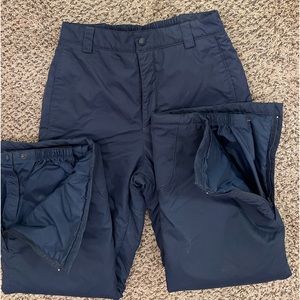 Columbia Navy snowpants. Size 14/16